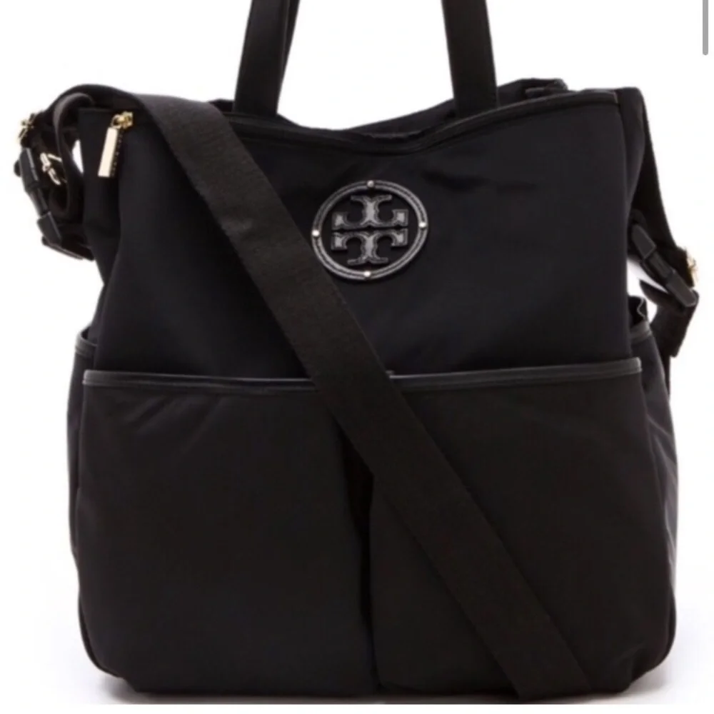 Tory Burch Marion Black Nylon Travel Baby Bag Diaper Bag